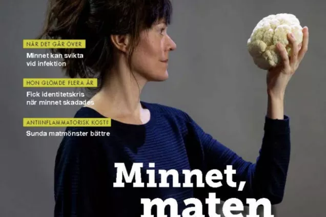 Faksimil på tidningen Vetenskap & hälsa. Kvinna håller ett blomkålshuvud i handen.