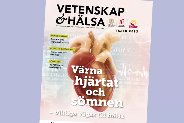 Tidskriften Vetenskap & hälsa, vårnummer 2023. Faksimil av framsida.