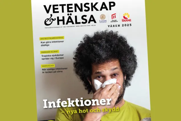 Framsida magasinet Vetenskap & hälsa. Faksimil.