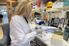 Marju Orho-Melander i labbet. Foto: Petra Olsson