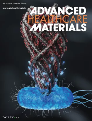 omslag på tidskriften Advance healthcare materials. foto.